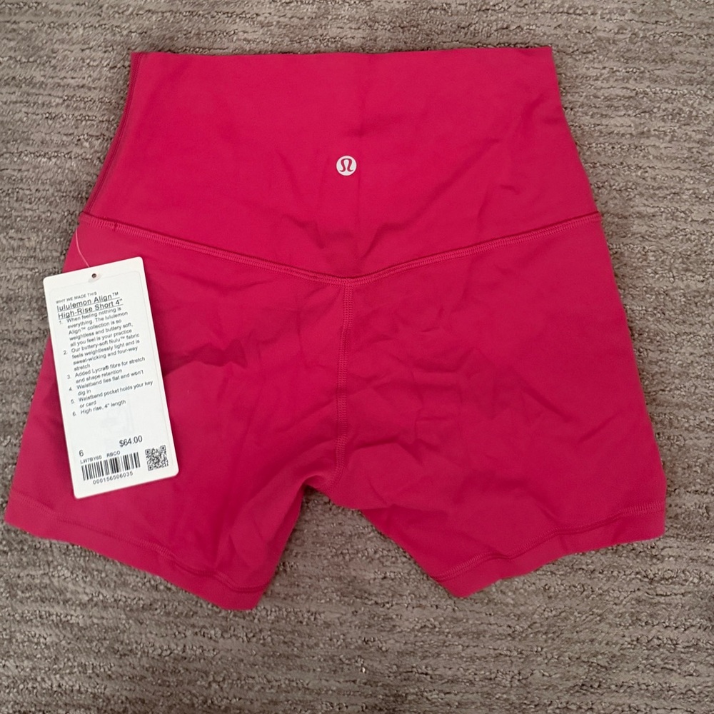 Lululemon align 4 in shorts